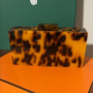 J. Crew Tortoiseshell Clutch